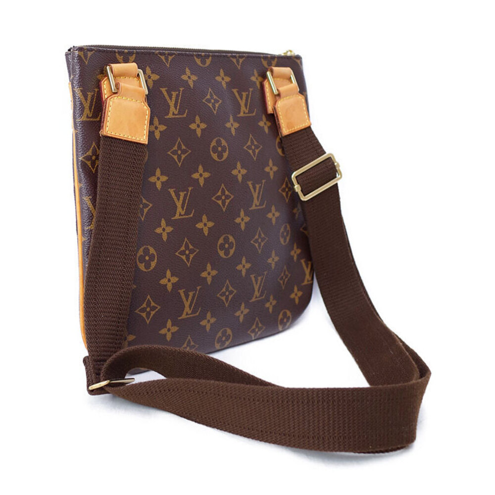 Louis Vuitton Pochette Shoulder Bag Brown Bosphore Monogram Leather